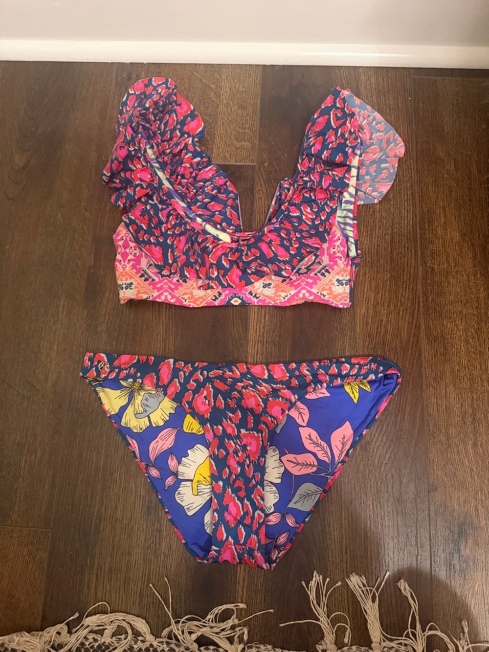 Maaji Ruffled Floral Bikini Set